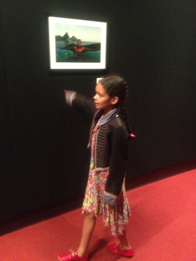 Layla at the Alison Wright exhibition